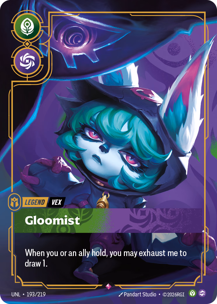 Vex, Gloomist UNL-193/219 Riftbound card