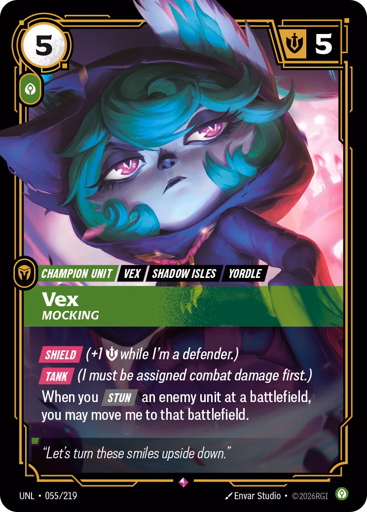 Vex UNL-055/219 Riftbound card