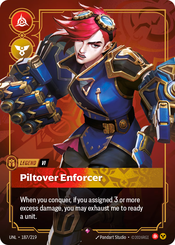 Vi, Piltover Enforcer UNL-187/219 Riftbound card