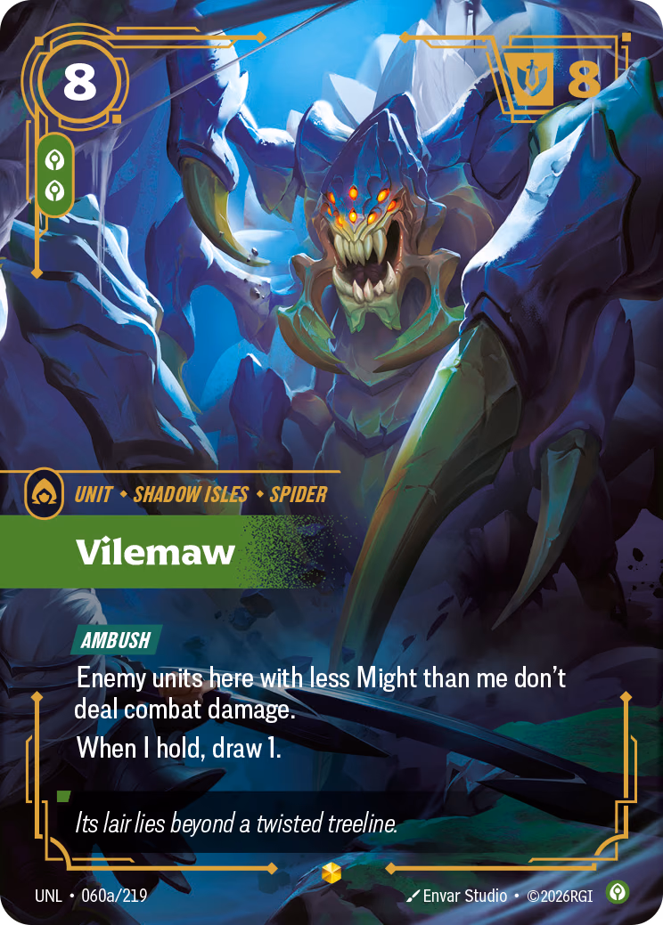 Vilemaw UNL-060a/219 Riftbound card