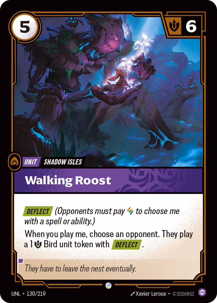 Walking Roost UNL-130/219 Riftbound card