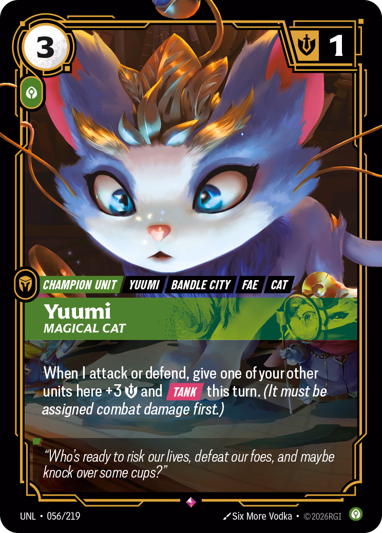 Yuumi UNL-056/219 Riftbound card