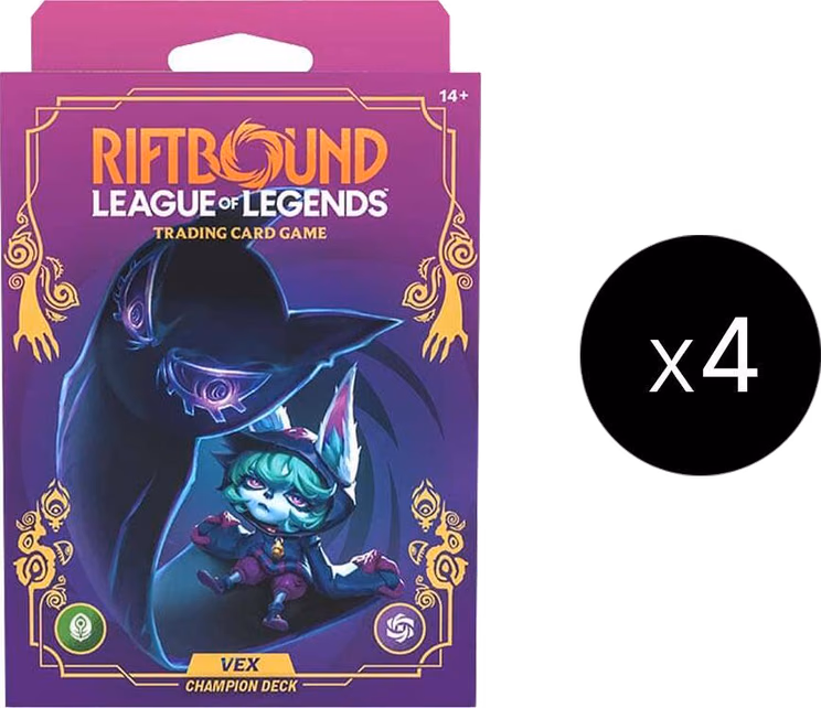 Riftbound Unleashed Champion Deck (Vex) Display