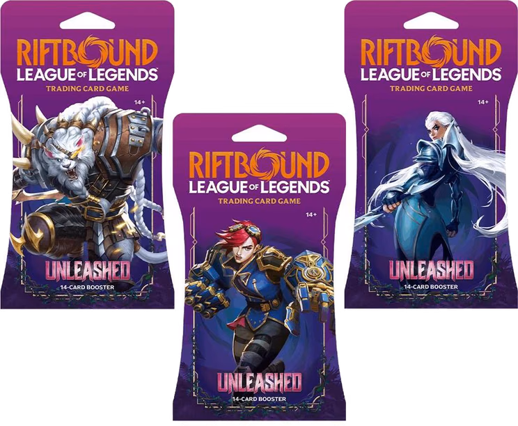 Riftbound Unleashed Sleeved Booster Pack Art Bundle [Set of 3]