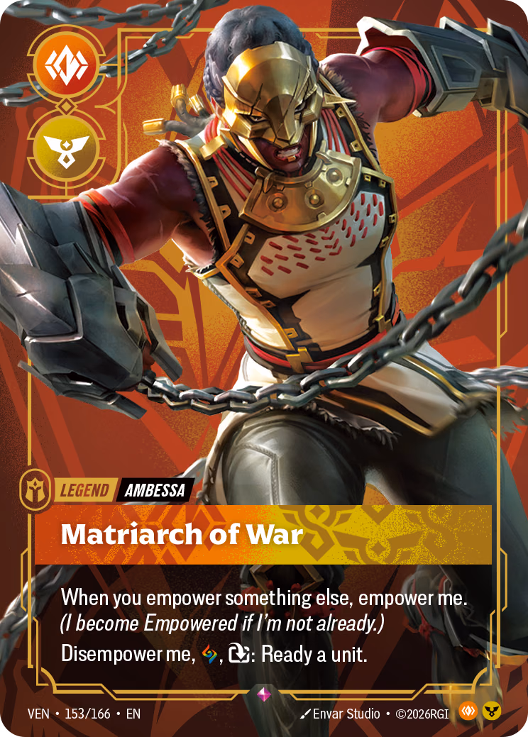 Ambessa, Matriarch of War VEN-153/166 Riftbound card