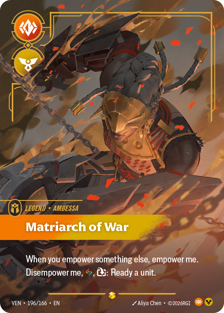 Ambessa, Matriarch of War VEN-196/166 Riftbound card