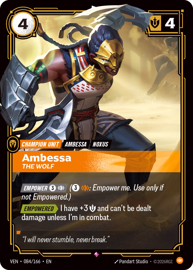 Ambessa, The Wolf VEN-084/166 Riftbound card