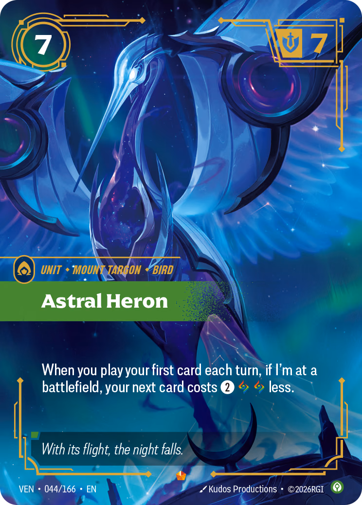 Astral Heron VEN-044/166 Riftbound card