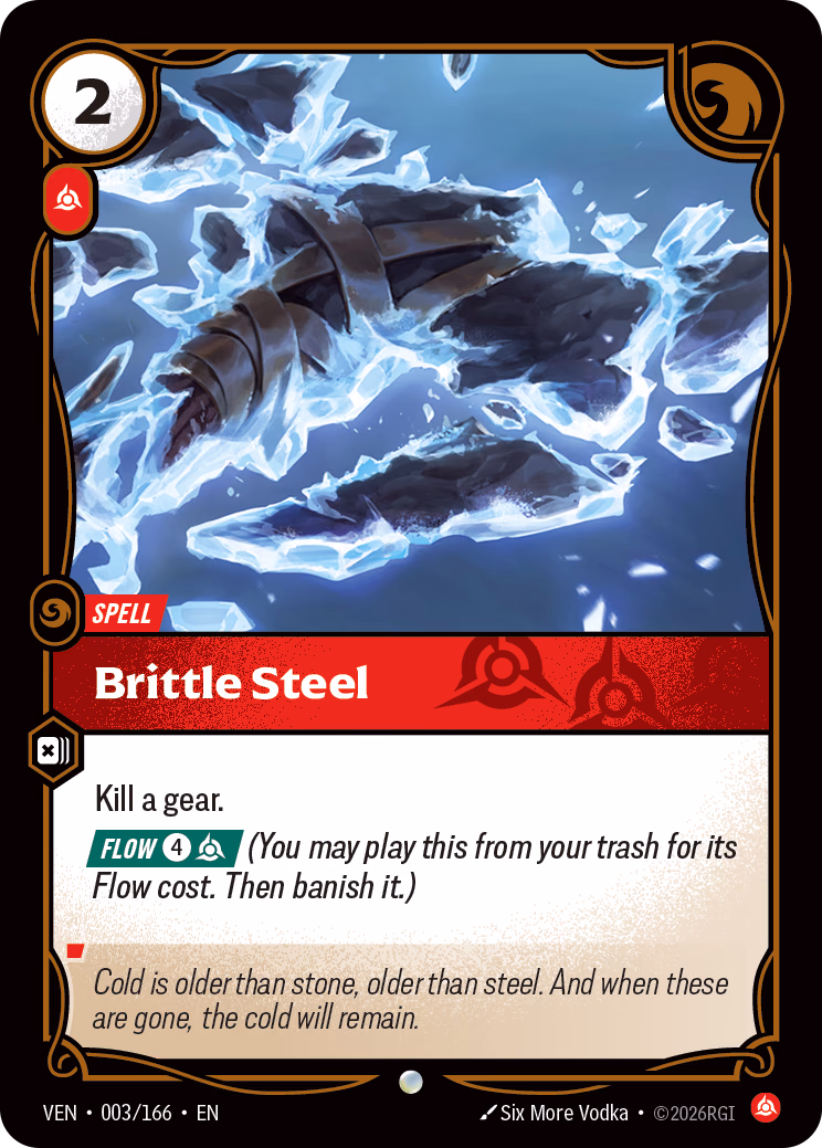 Brittle Steel VEN-003/166 Riftbound card