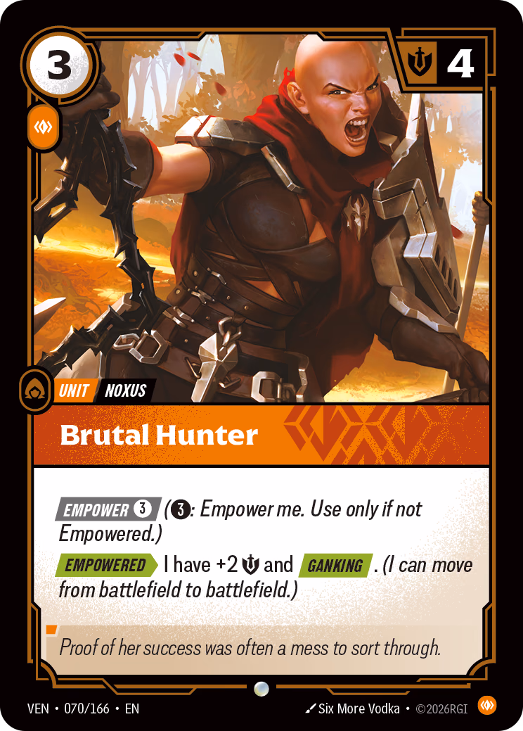 Brutal Hunter VEN-070/166 Riftbound card