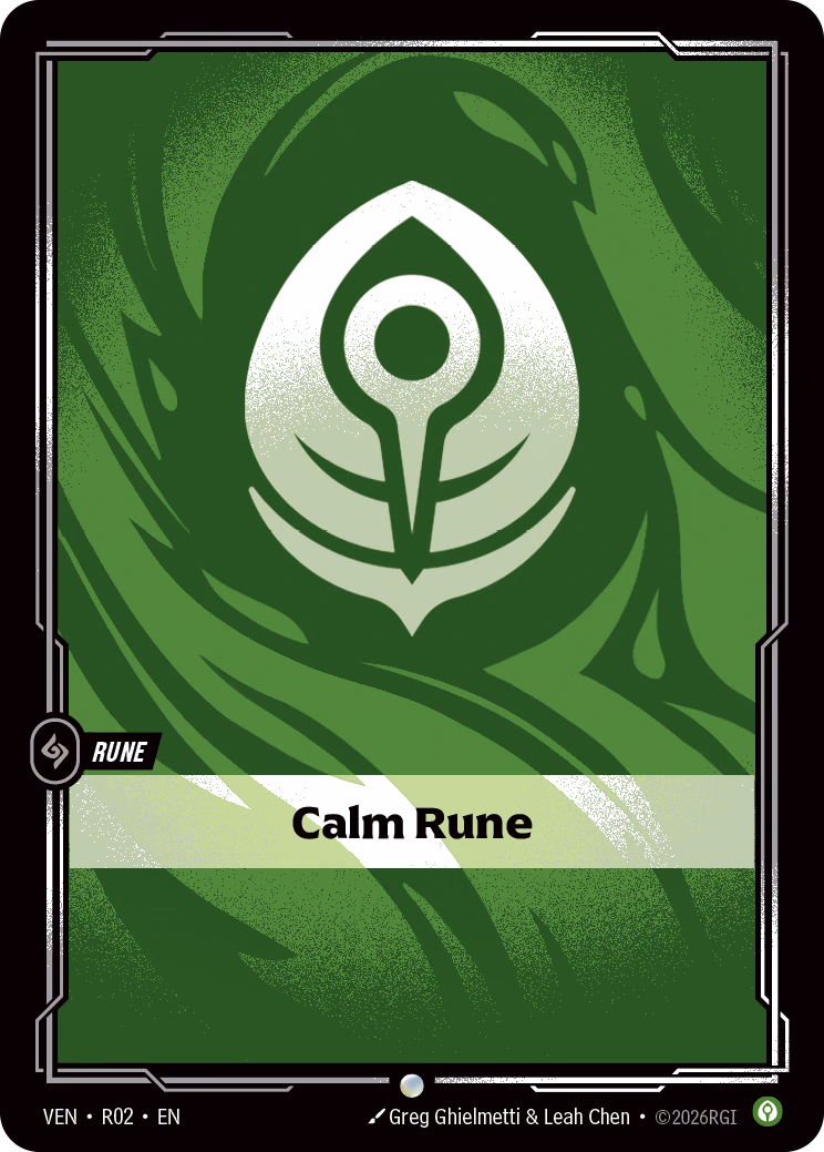 Calm Rune VEN-R02 Riftbound card