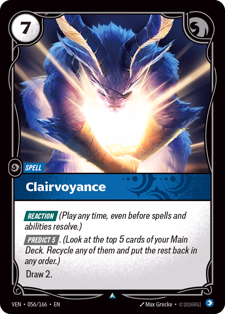 Clairvoyance VEN-056/166 Riftbound card