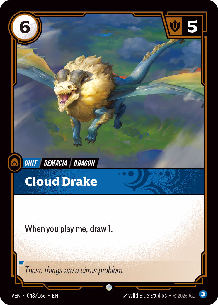 Cloud Drake VEN-048/166 Riftbound card