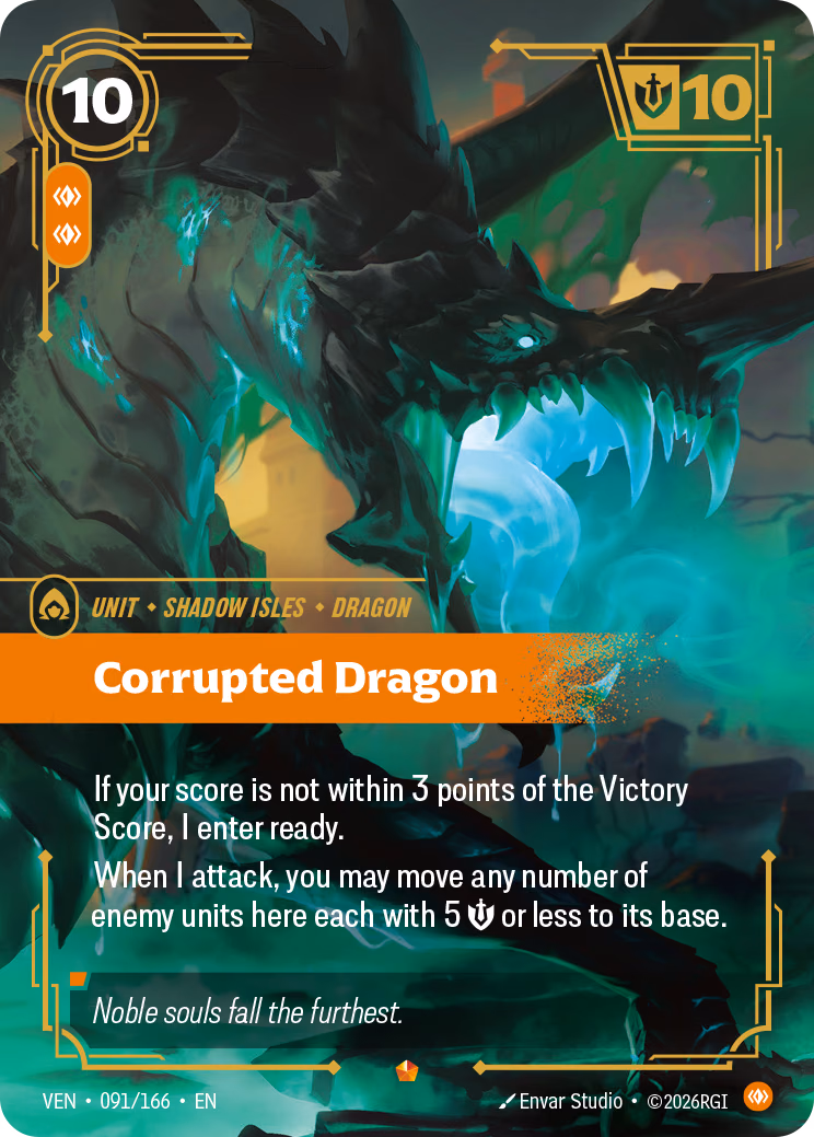 Corrupted Dragon VEN-091/166 Riftbound card