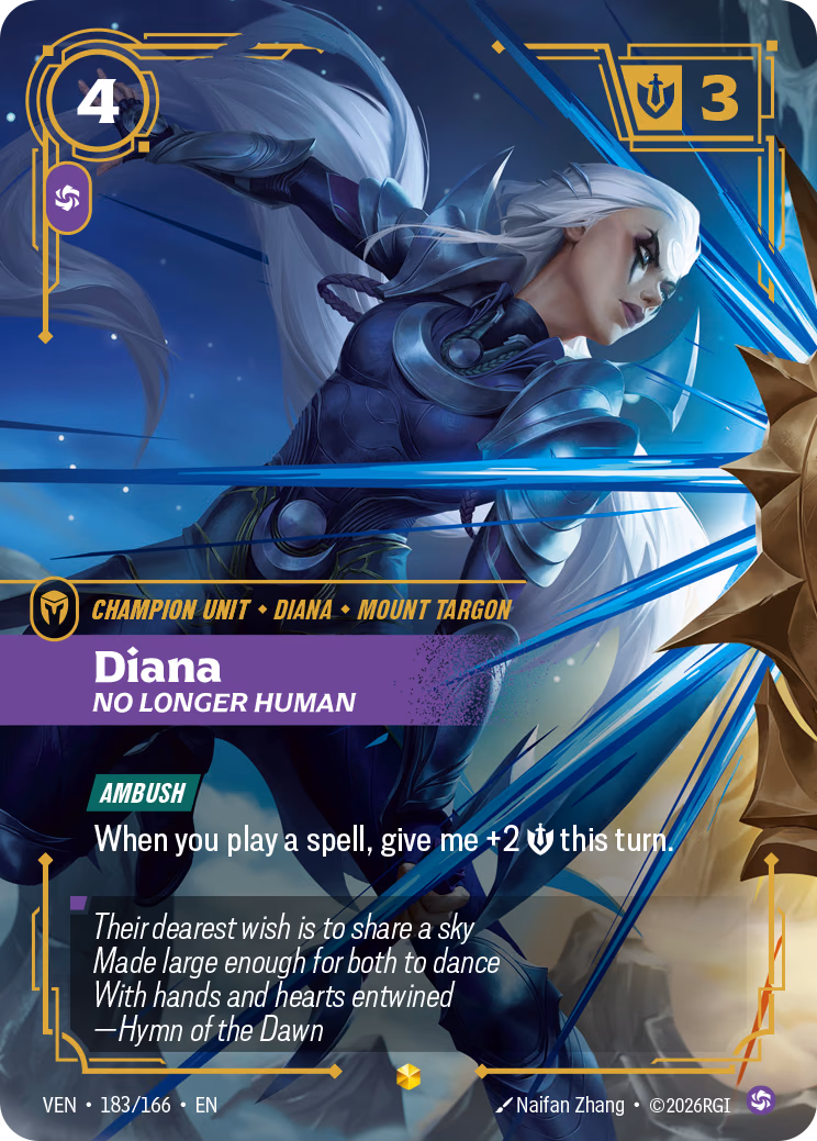 Diana, No Longer Human VEN-183/166 Riftbound card