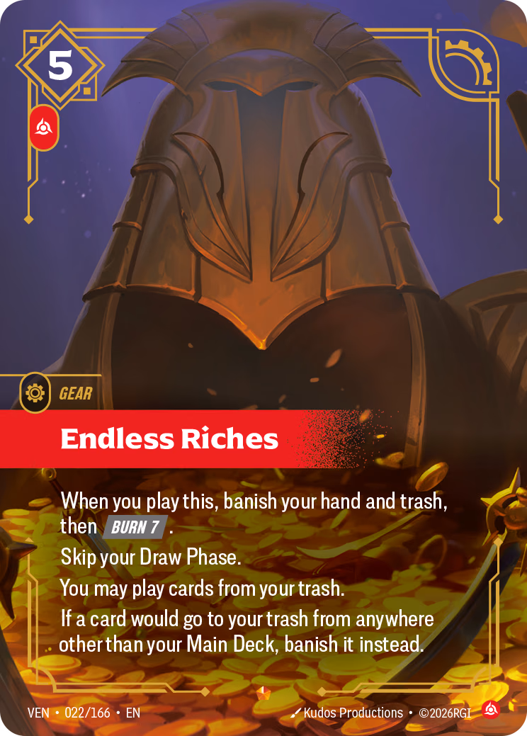 Endless Riches VEN-022/166 Riftbound card