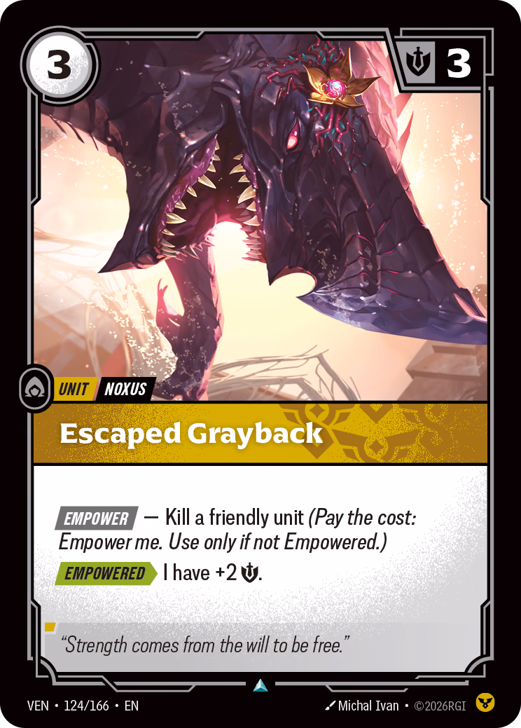 Escaped Grayback VEN-124/166 Riftbound card