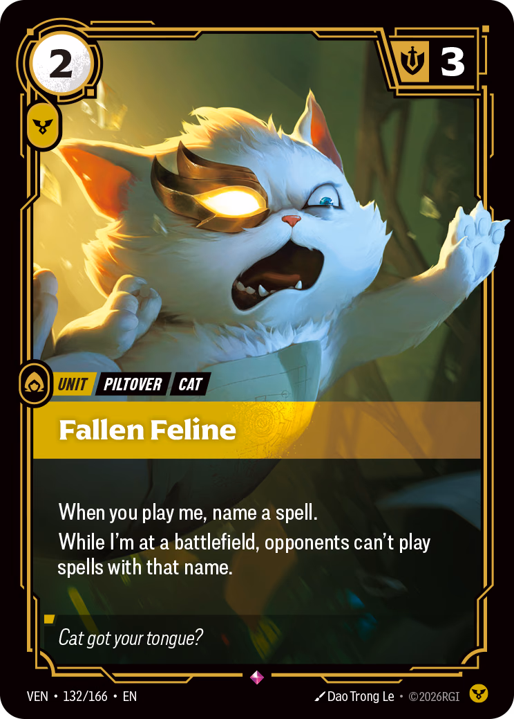 Fallen Feline VEN-132/166 Riftbound card