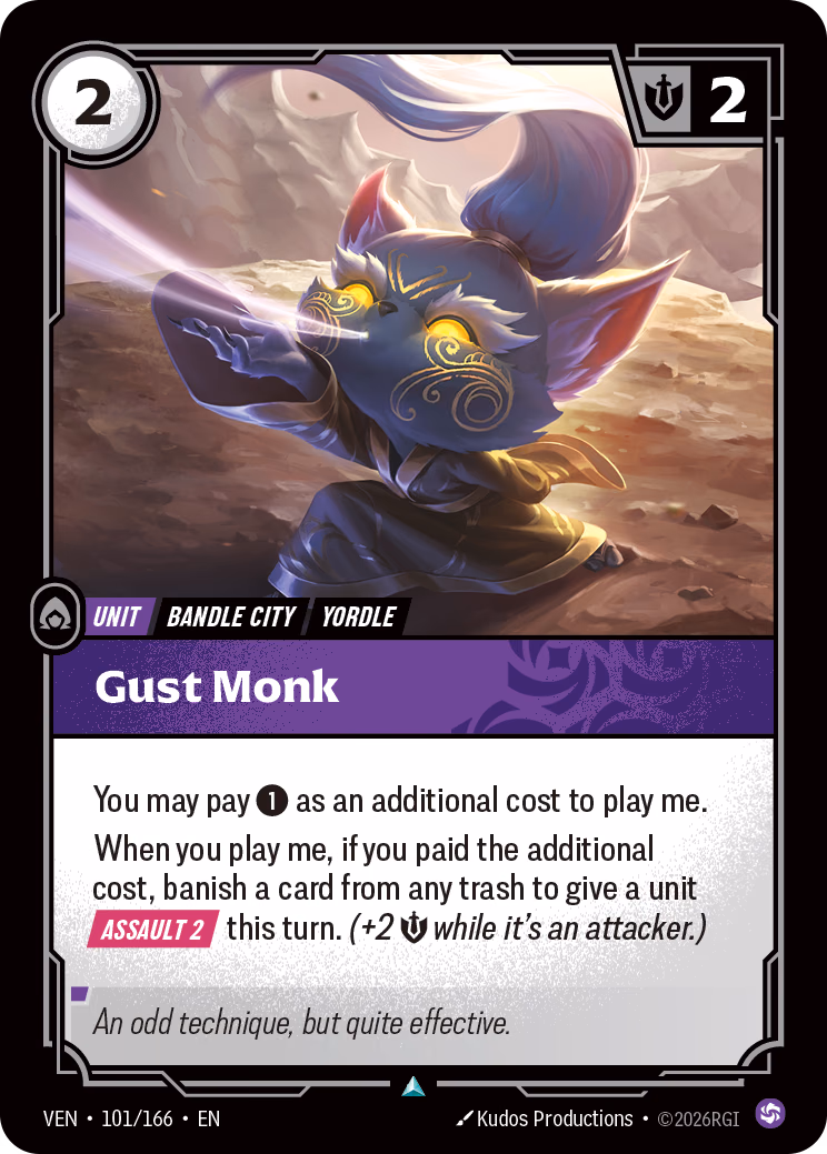 Gust Monk VEN-101/166 Riftbound card
