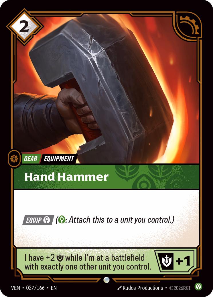 Hand Hammer VEN-027/166 Riftbound card