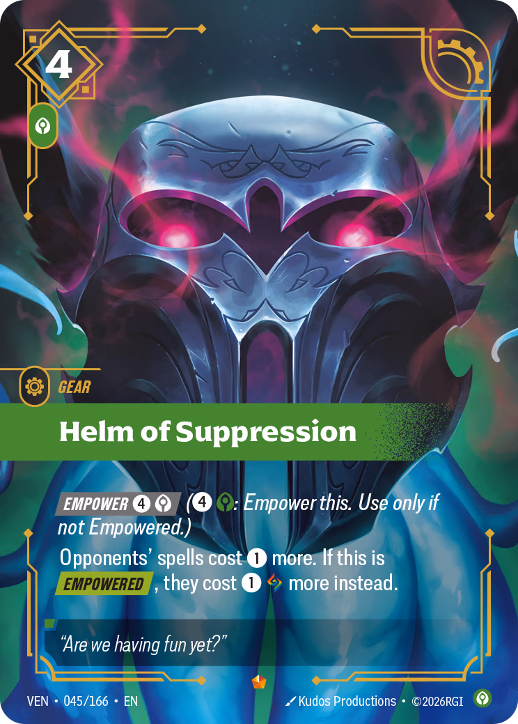Helm of Suppression VEN-045/166 Riftbound card
