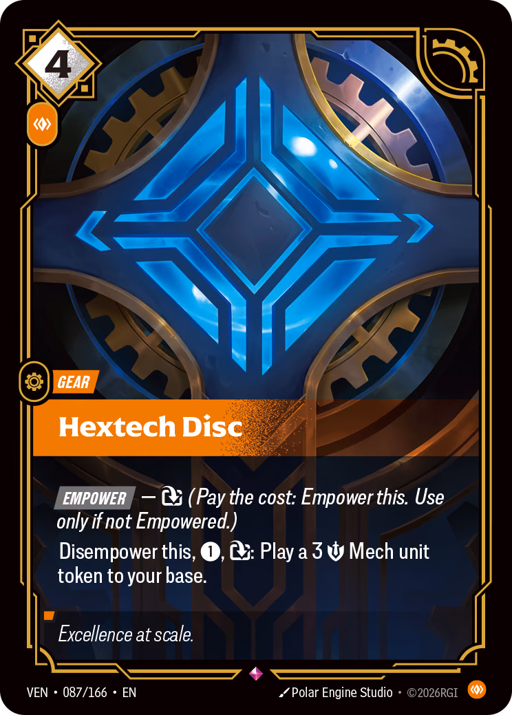 Hextech Disc VEN-087/166 Riftbound card