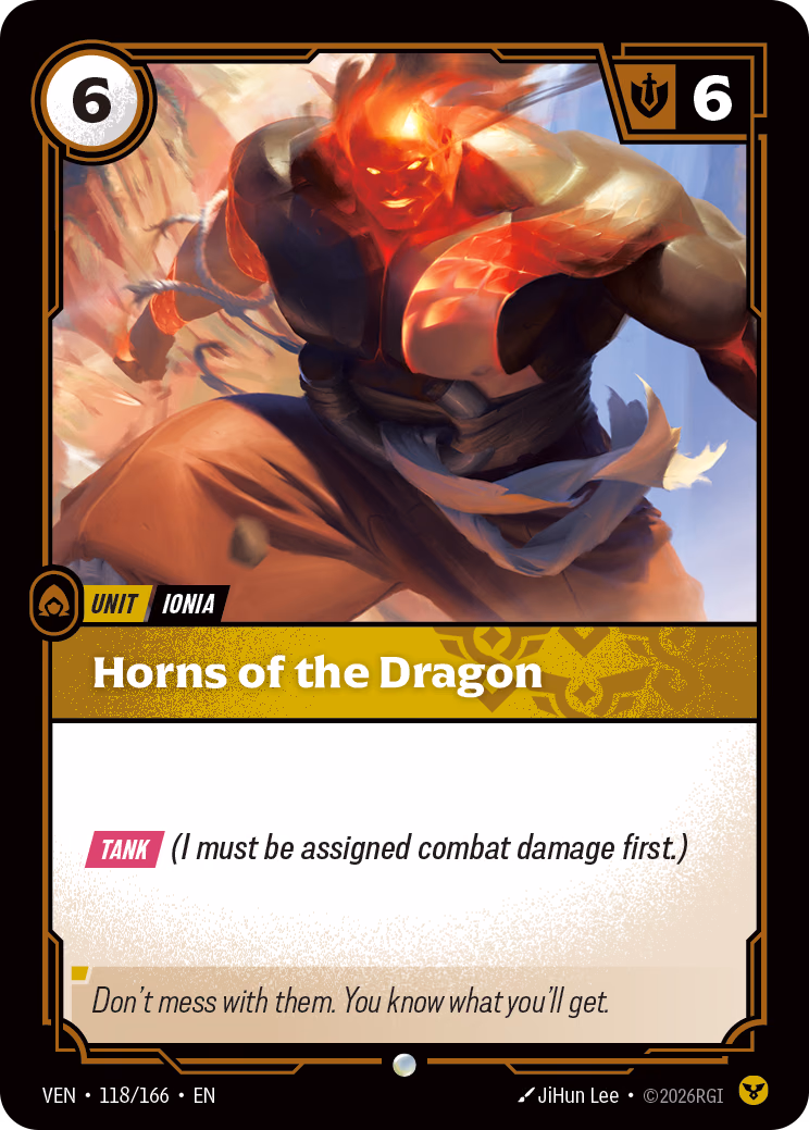 Horns of the Dragon VEN-118/166 Riftbound card