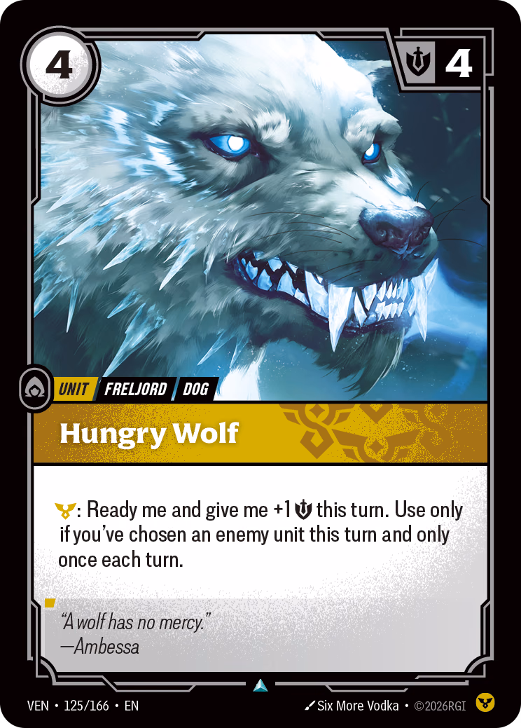 Hungry Wolf VEN-125/166 Riftbound card