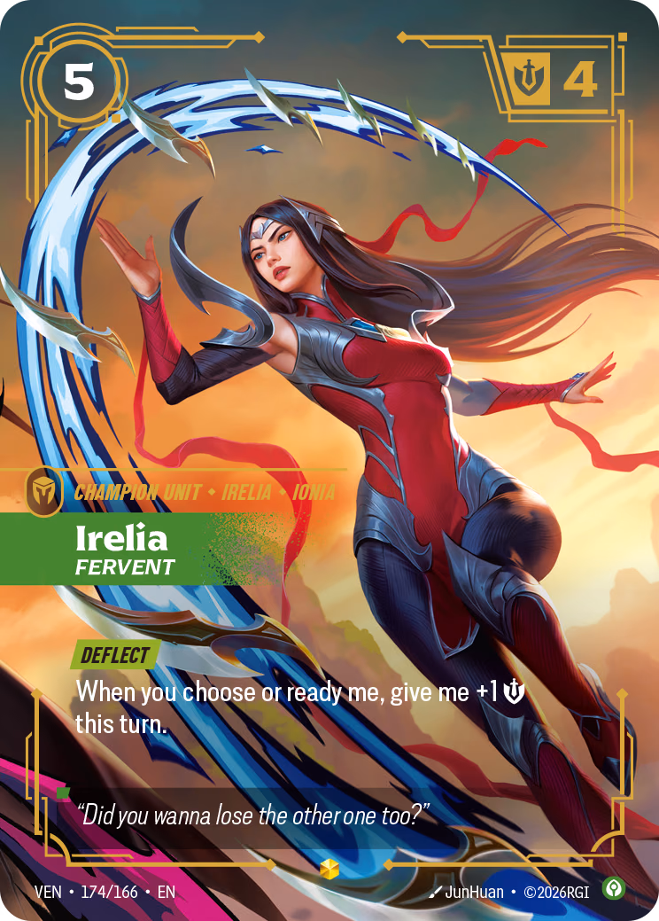 Irelia VEN-174/166 Riftbound card