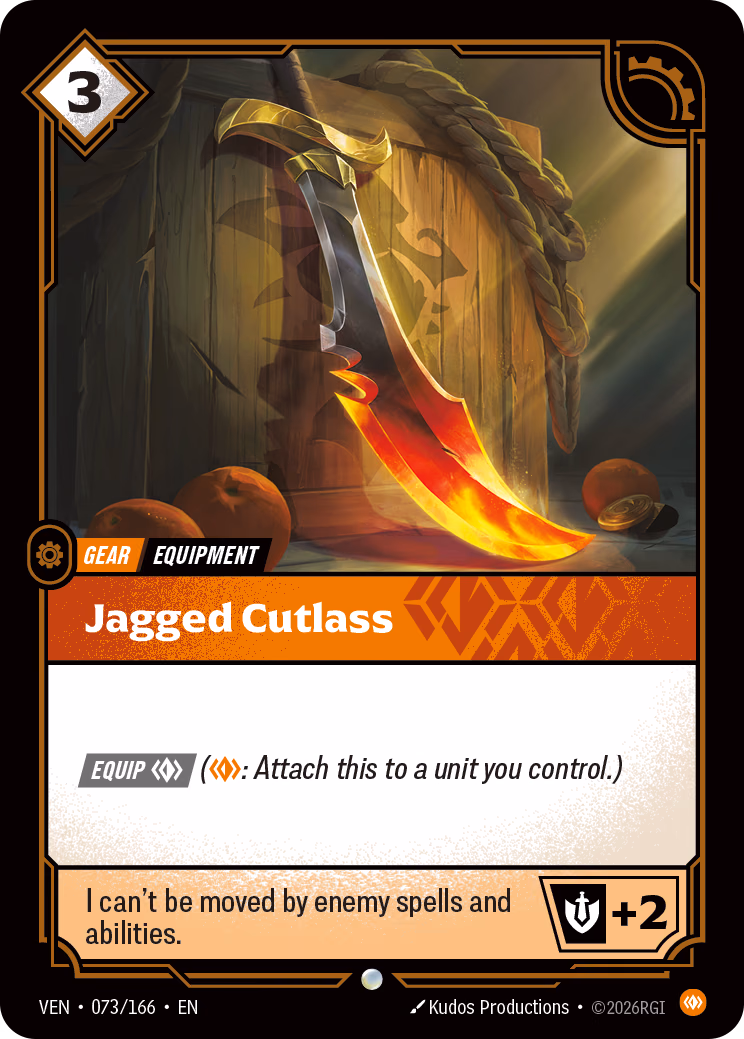 Jagged Cutlass VEN-073/166 Riftbound card