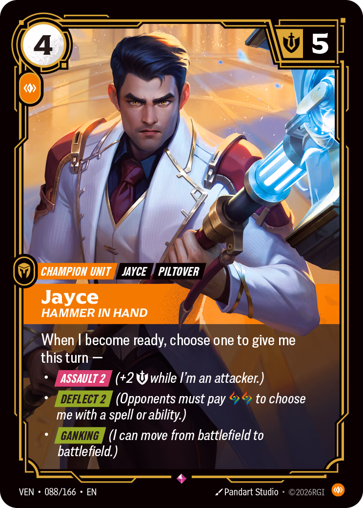 Jayce, Hammer in Hand VEN-088/166 Riftbound card