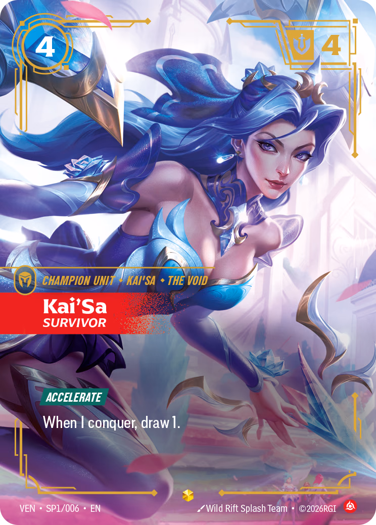 Kai'Sa, Survivor VEN-SP1/006 Riftbound card