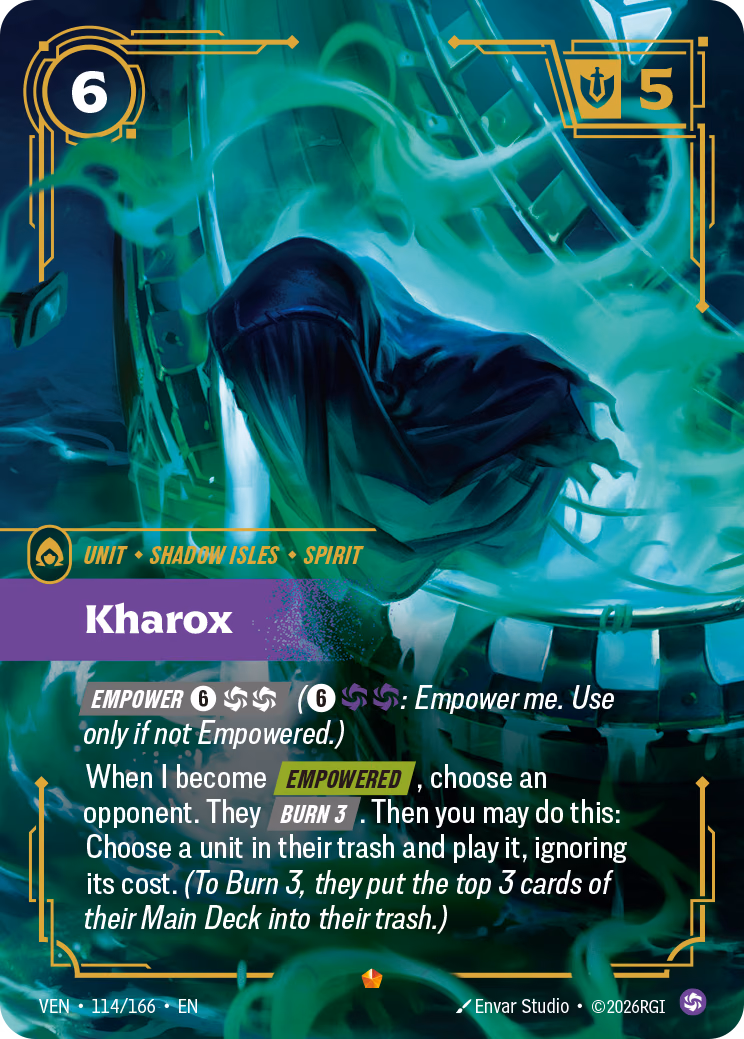 Kharox VEN-114/166 Riftbound card