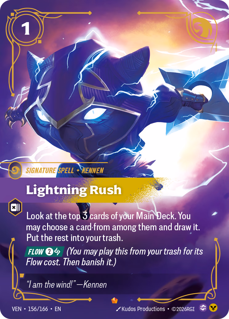 Lightning Rush VEN-156/166 Riftbound card