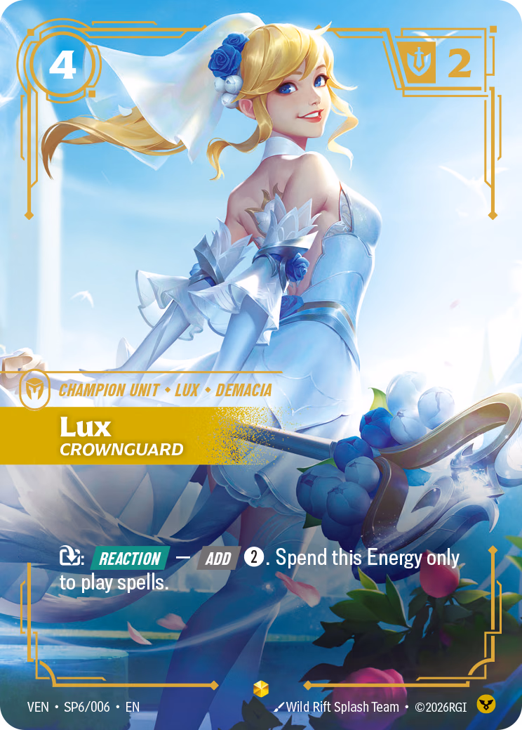 Lux, Crownguard VEN-SP6/006 Riftbound card