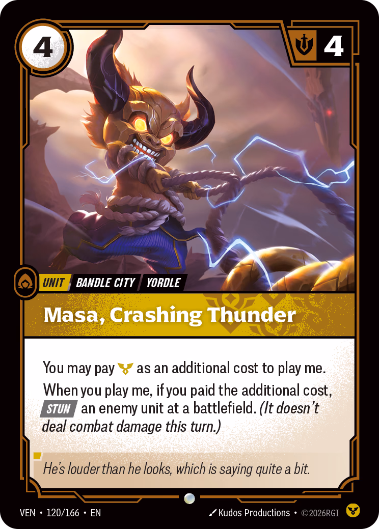 Masa, Crashing Thunder VEN-120/166 Riftbound card