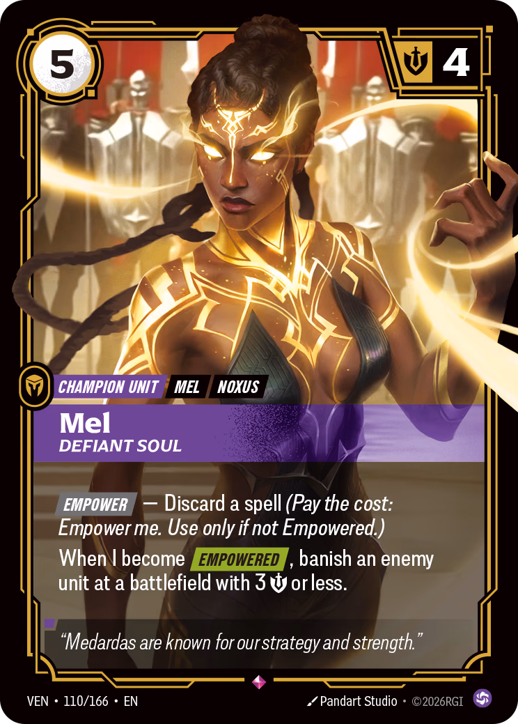 Mel, Defiant Soul VEN-110/166 Riftbound card