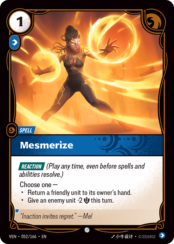 Mesmerize VEN-052/166 Riftbound card