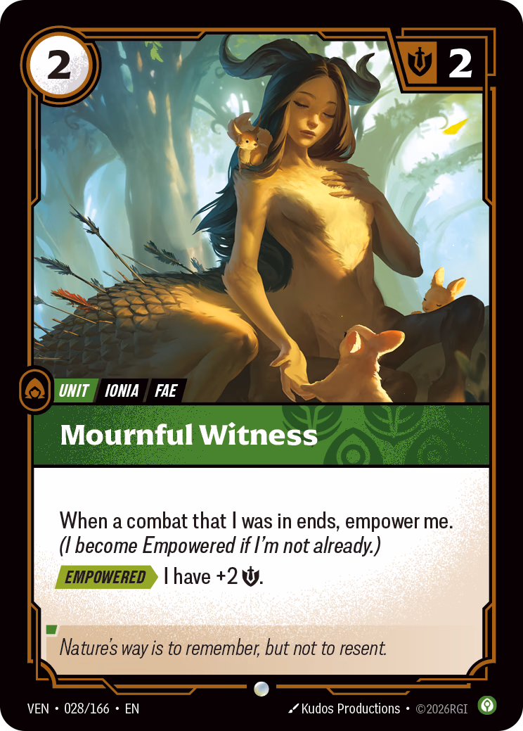 Mournful Witness VEN-028/166 Riftbound card