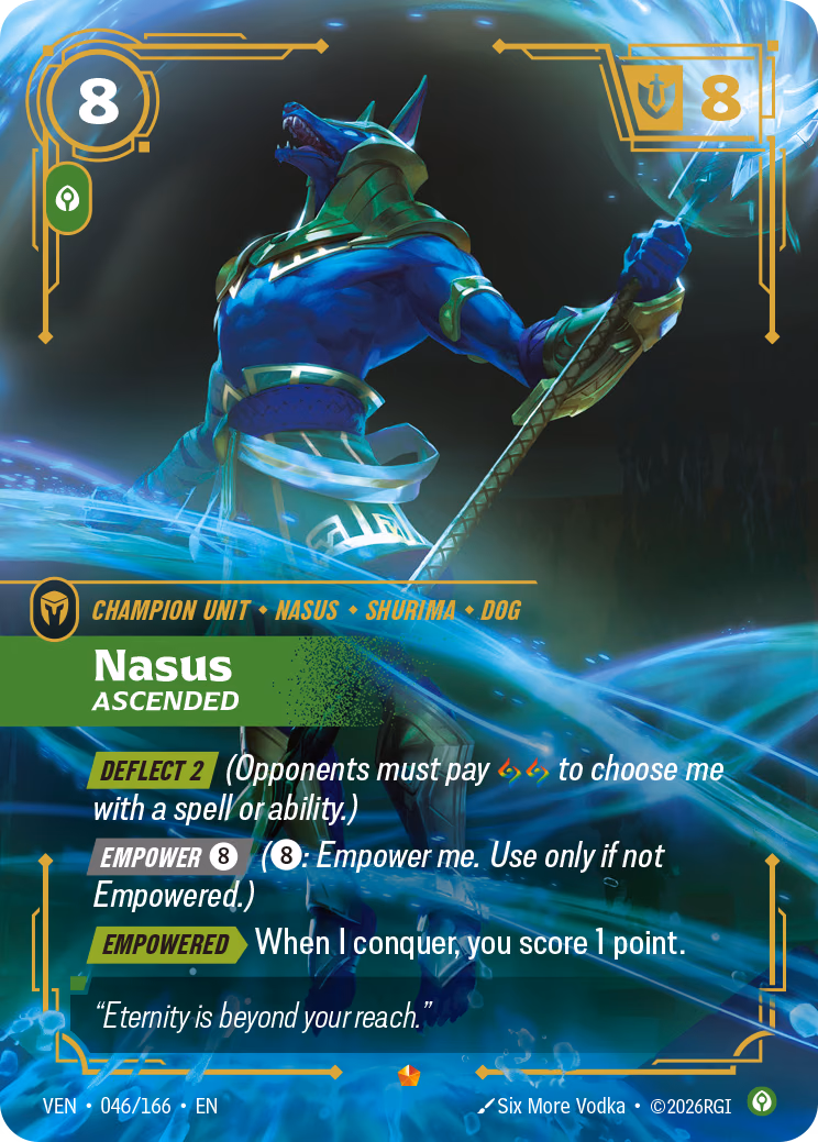 Nasus, Ascended VEN-046/166 Riftbound card