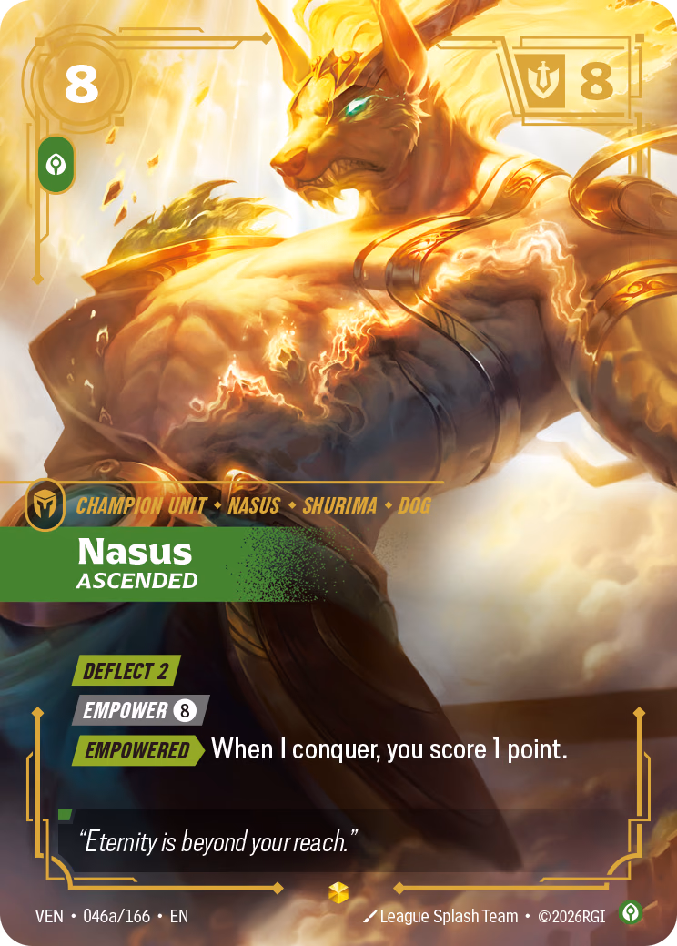 Nasus VEN-046a/166 Riftbound card