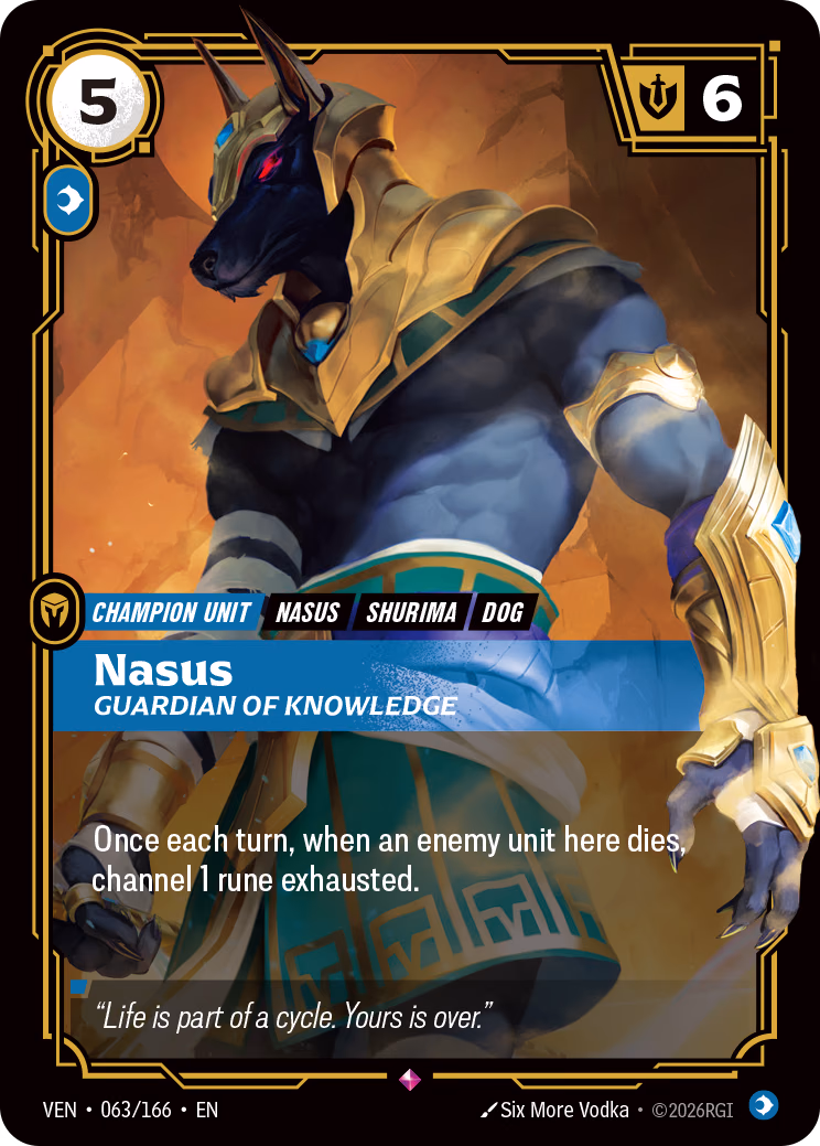 Nasus VEN-063/166 Riftbound card