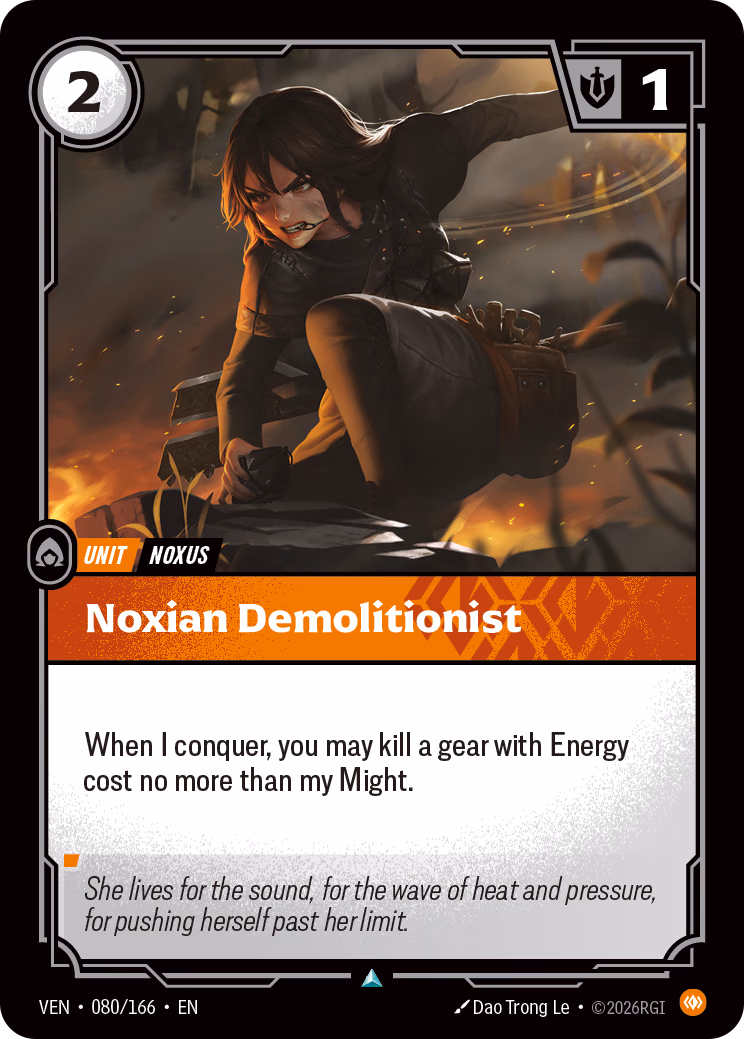 Noxian Demolitionist VEN-080/166 Riftbound card