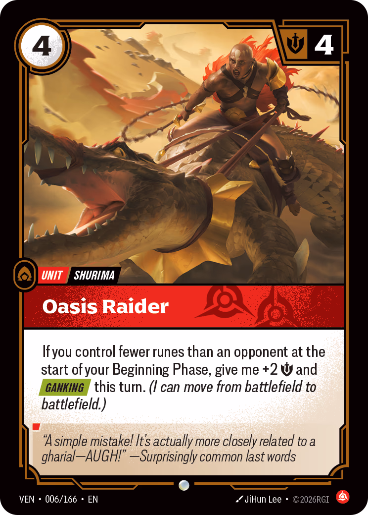 Oasis Raider VEN-006/166 Riftbound card