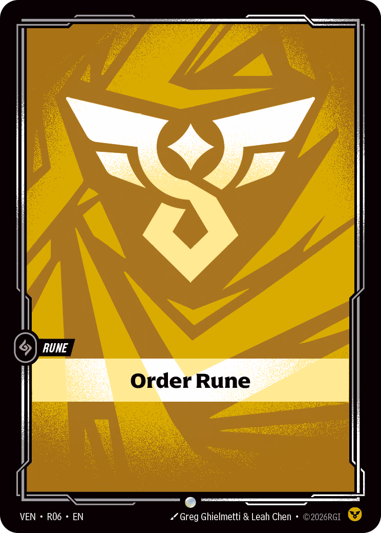 Order Rune VEN-R06 Riftbound card
