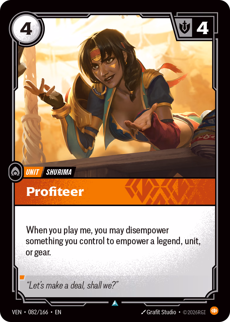 Profiteer VEN-082/166 Riftbound card