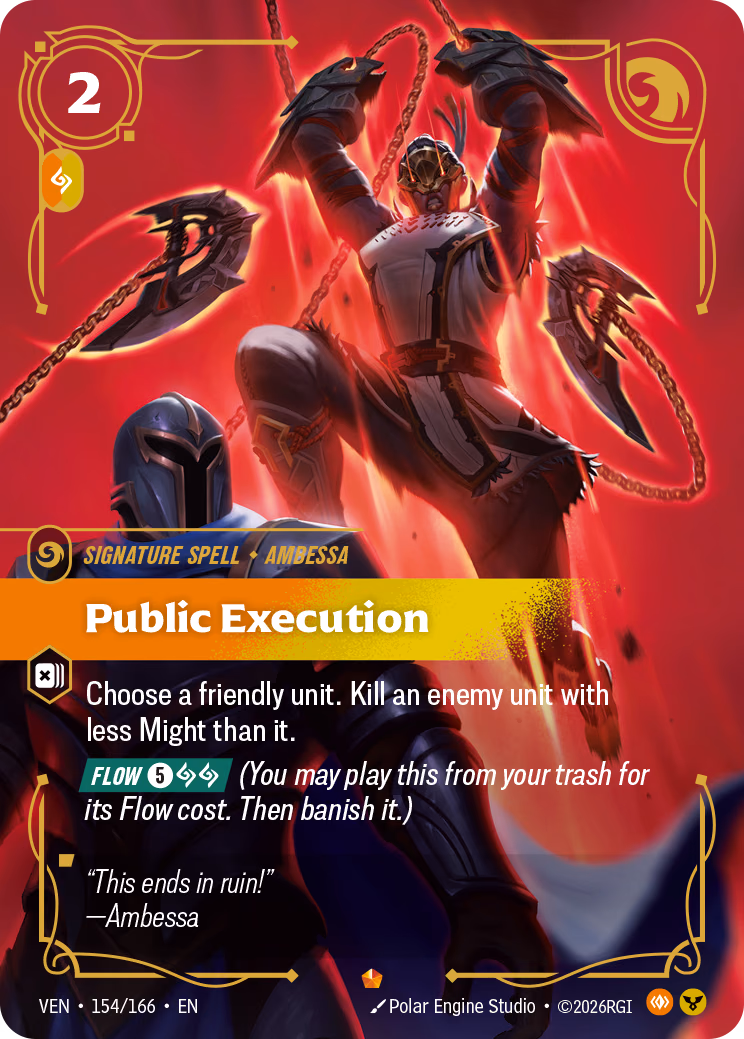 Public Execution VEN-154/166 Riftbound card