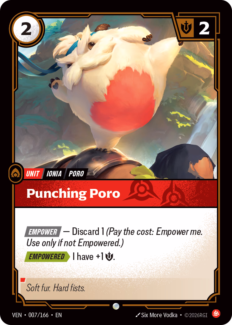 Punching Poro VEN-007/166 Riftbound card