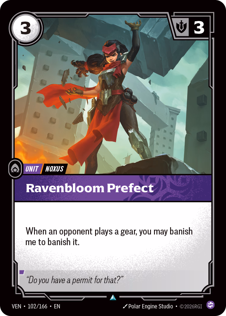 Ravenbloom Prefect VEN-102/166 Riftbound card