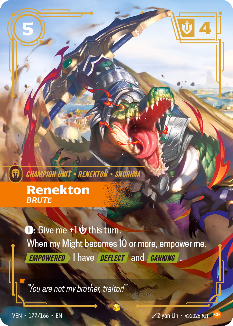 Renekton, Brute VEN-177/166 Riftbound card